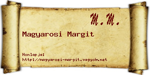 Magyarosi Margit névjegykártya